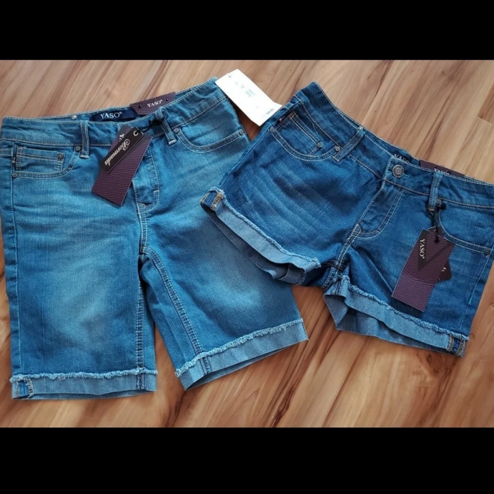 Yaso Jean Shorts 2 Pair Girls Size 14